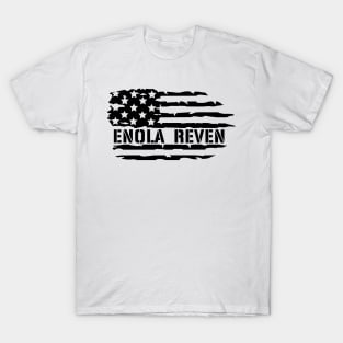 Enola Reven Flag Black T-Shirt